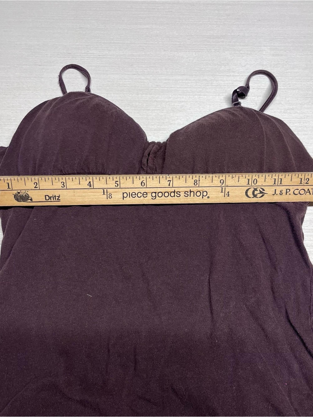 LEI Vintage Y2K Brown Layered Babydoll Tank Top. Med - Picture 3 of 7